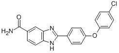 2-[4-(4-chlorophenoxy)phenyl]-3h-benzimidazole-5-carboxamide